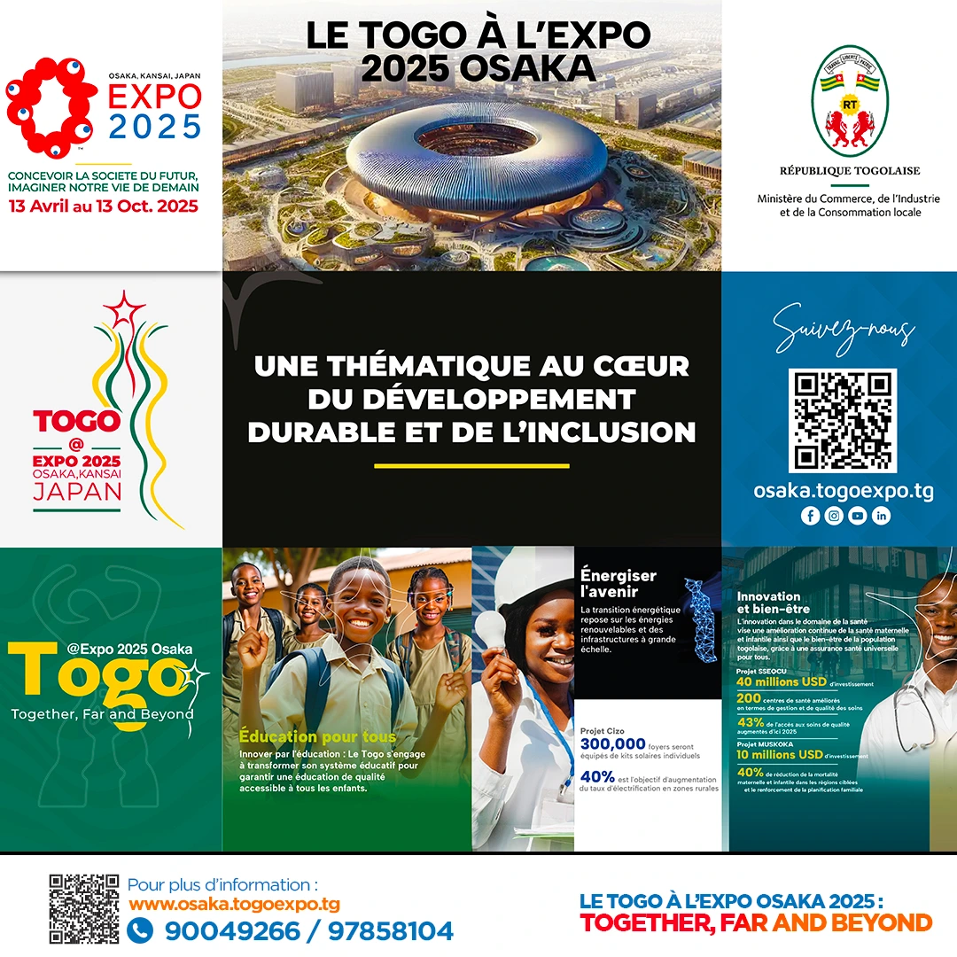 Le togo a lexpo OSAKA 2025 Le pavillon du Togo a lExpo 2025 Osaka Innovation culture et fierte nationale